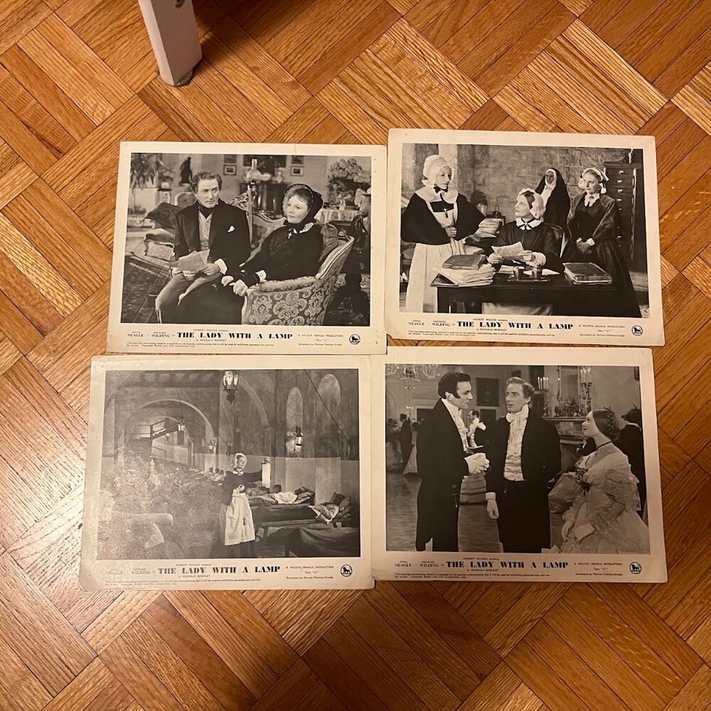 The Lady with a Lamp 1951 Lot of Four 4 Movie Still Photos
